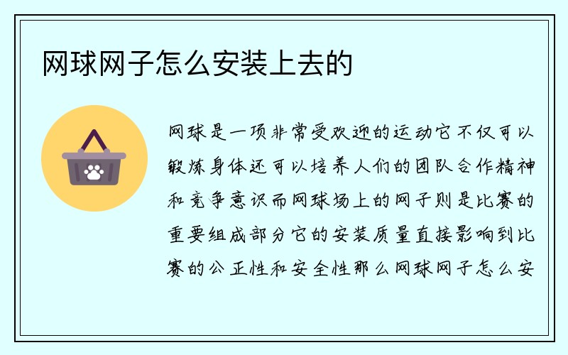 网球网子怎么安装上去的